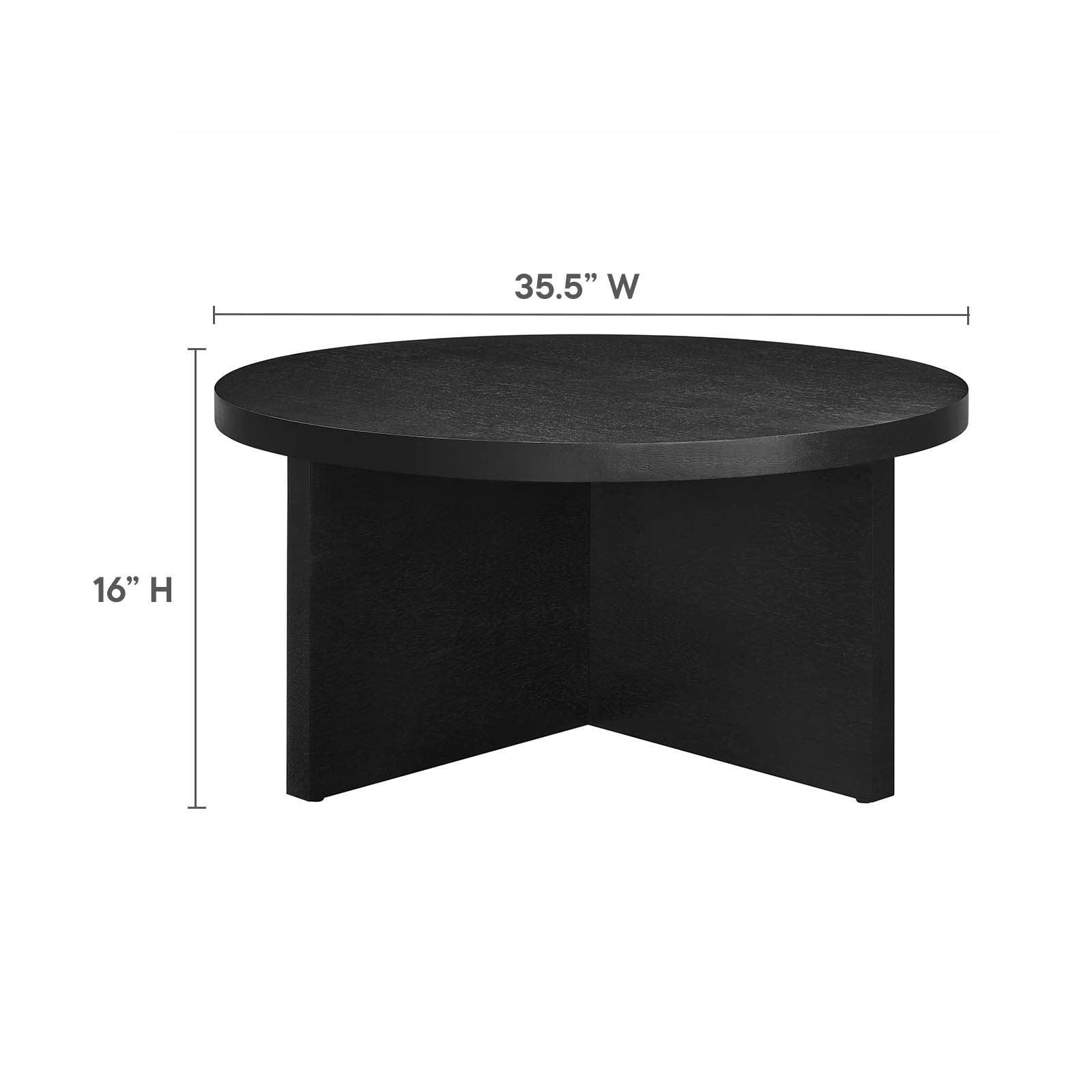 Modway Silas Round Wood Coffee Table FredCo
