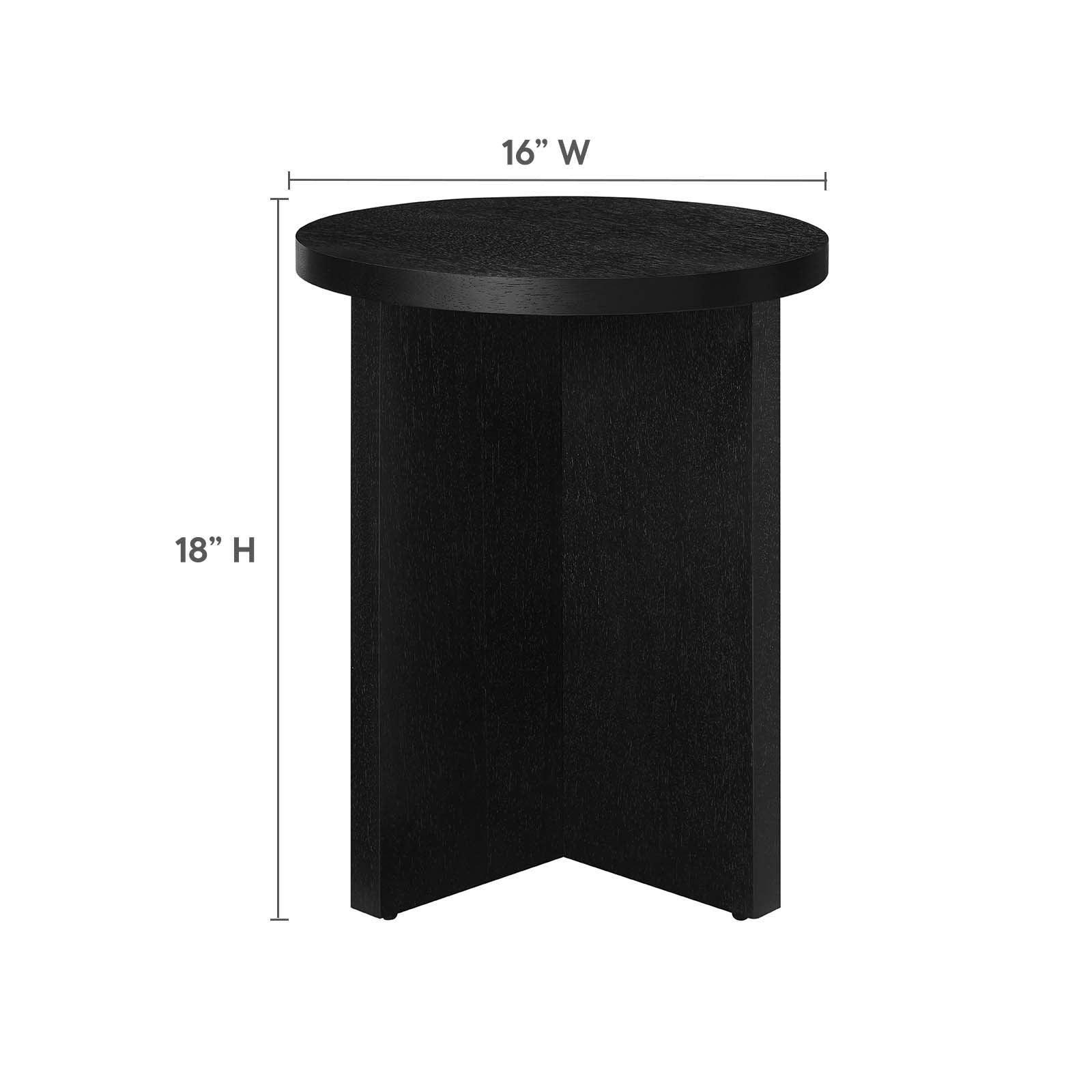 Modway Silas Round Wood Side Table FredCo