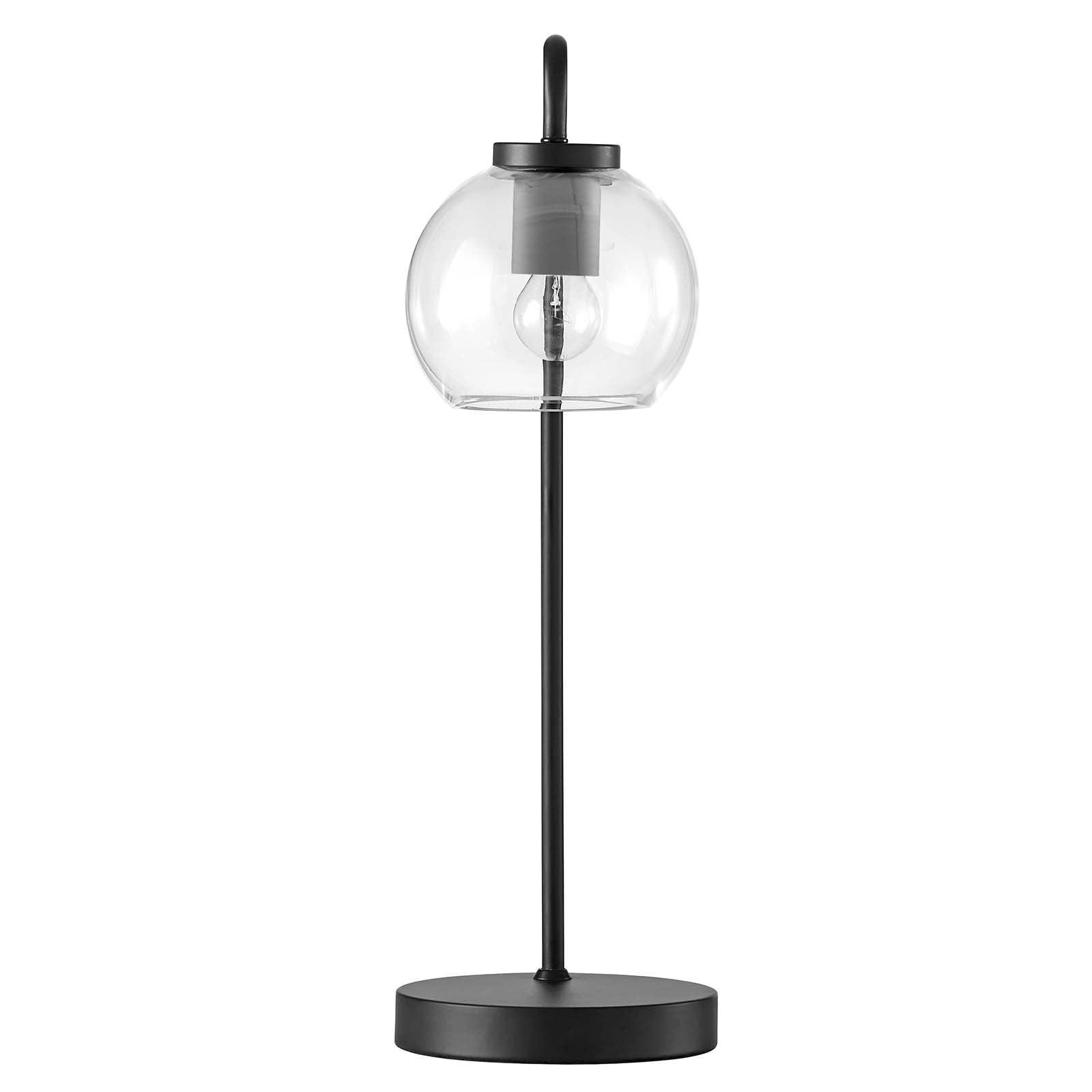Modway Silo Glass Globe Glass and Metal Table Lamp FredCo