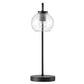 Modway Silo Glass Globe Glass and Metal Table Lamp FredCo