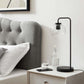 Modway Silo Glass Globe Glass and Metal Table Lamp FredCo