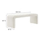 Modway Simba Boucle Fabric Waterfall Long Bench FredCo
