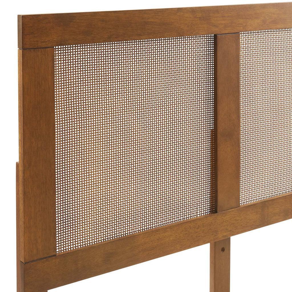 Modway Sirocco Rattan and Wood Platform Bed FredCo