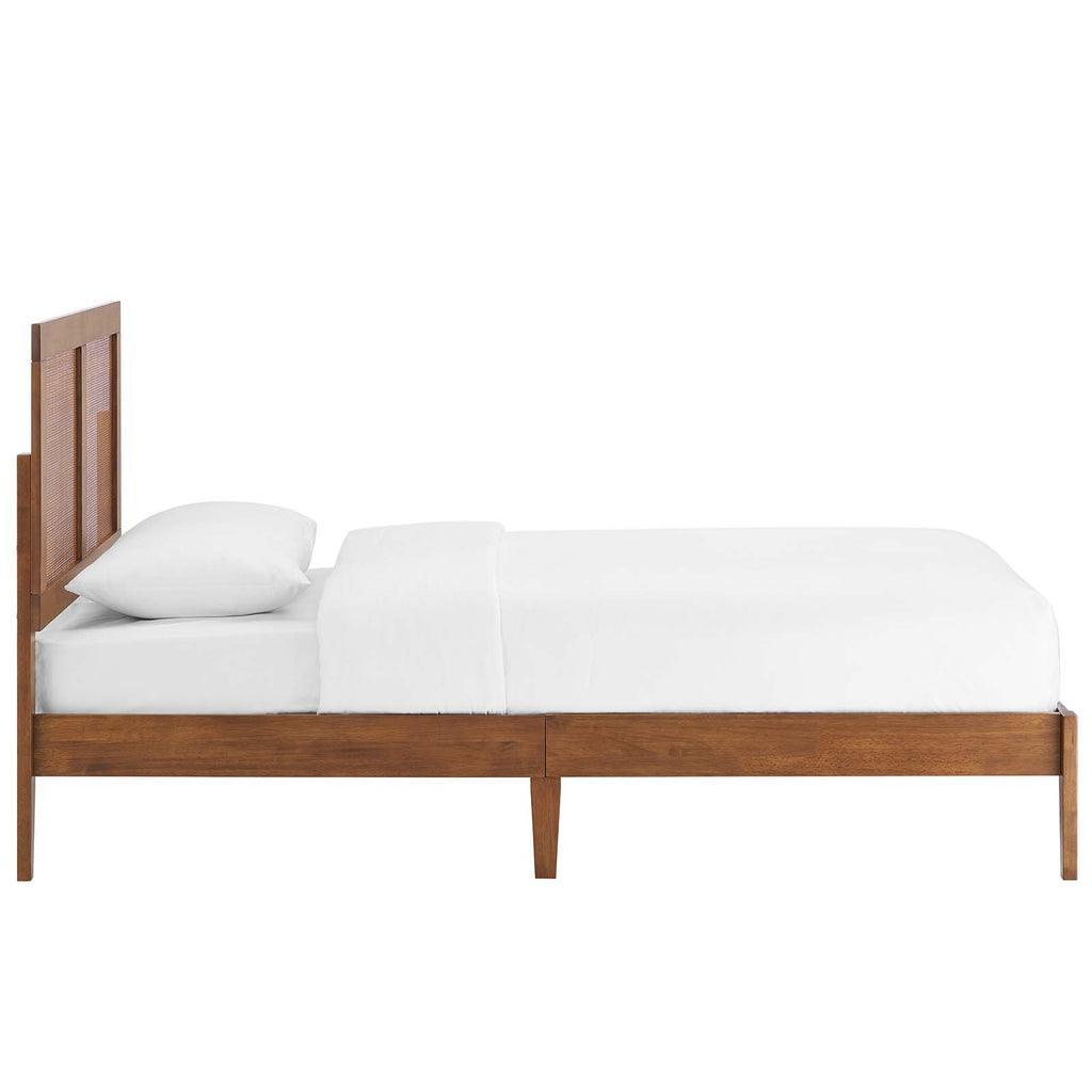 Modway Sirocco Rattan and Wood Platform Bed FredCo