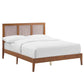 Modway Sirocco Rattan and Wood Platform Bed FredCo