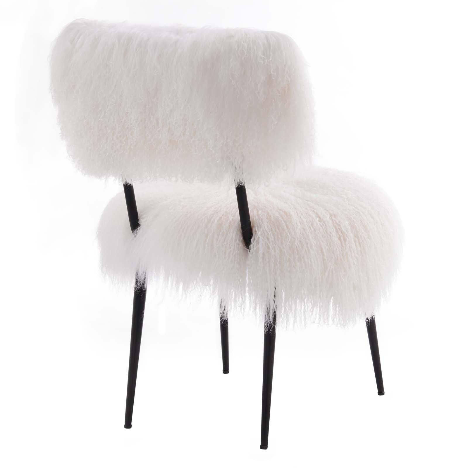 Modway Skylar Sheepskin Chair FredCo