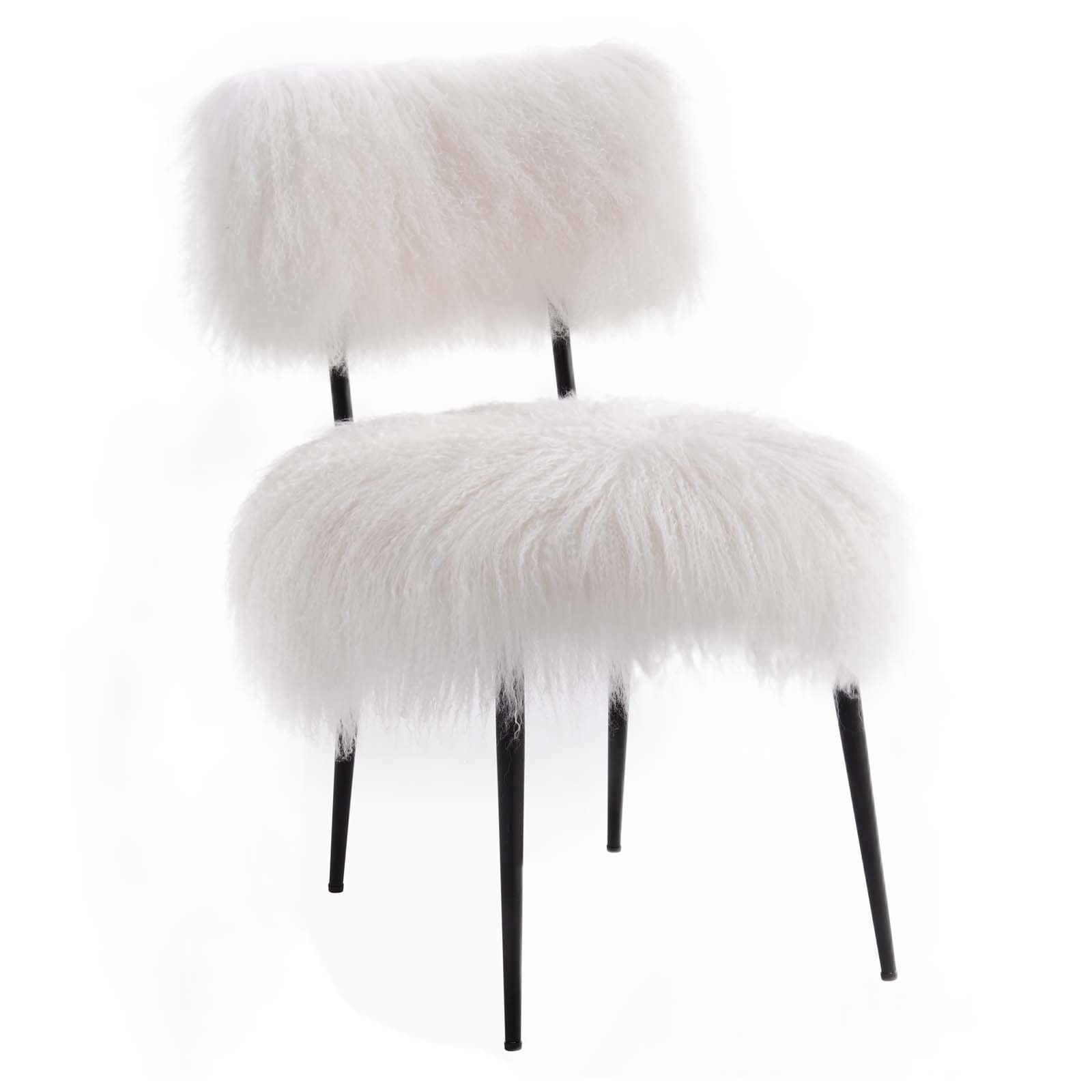 Modway Skylar Sheepskin Chair FredCo