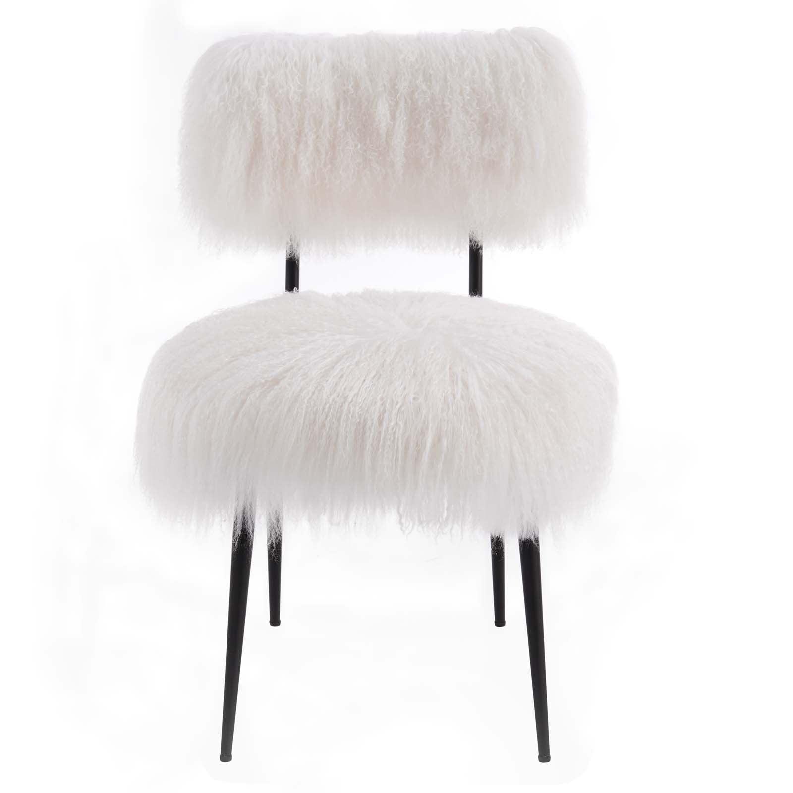 Modway Skylar Sheepskin Chair FredCo