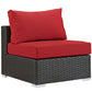 Modway Sojourn 11 Piece Outdoor Patio Sunbrella® Sectional Set FredCo