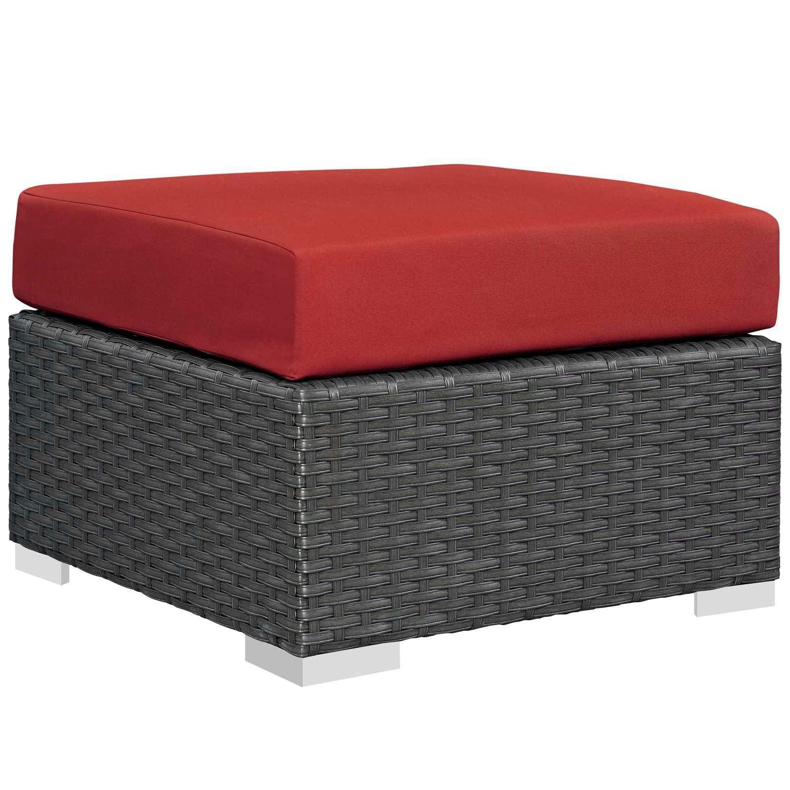 Modway Sojourn 11 Piece Outdoor Patio Sunbrella® Sectional Set FredCo