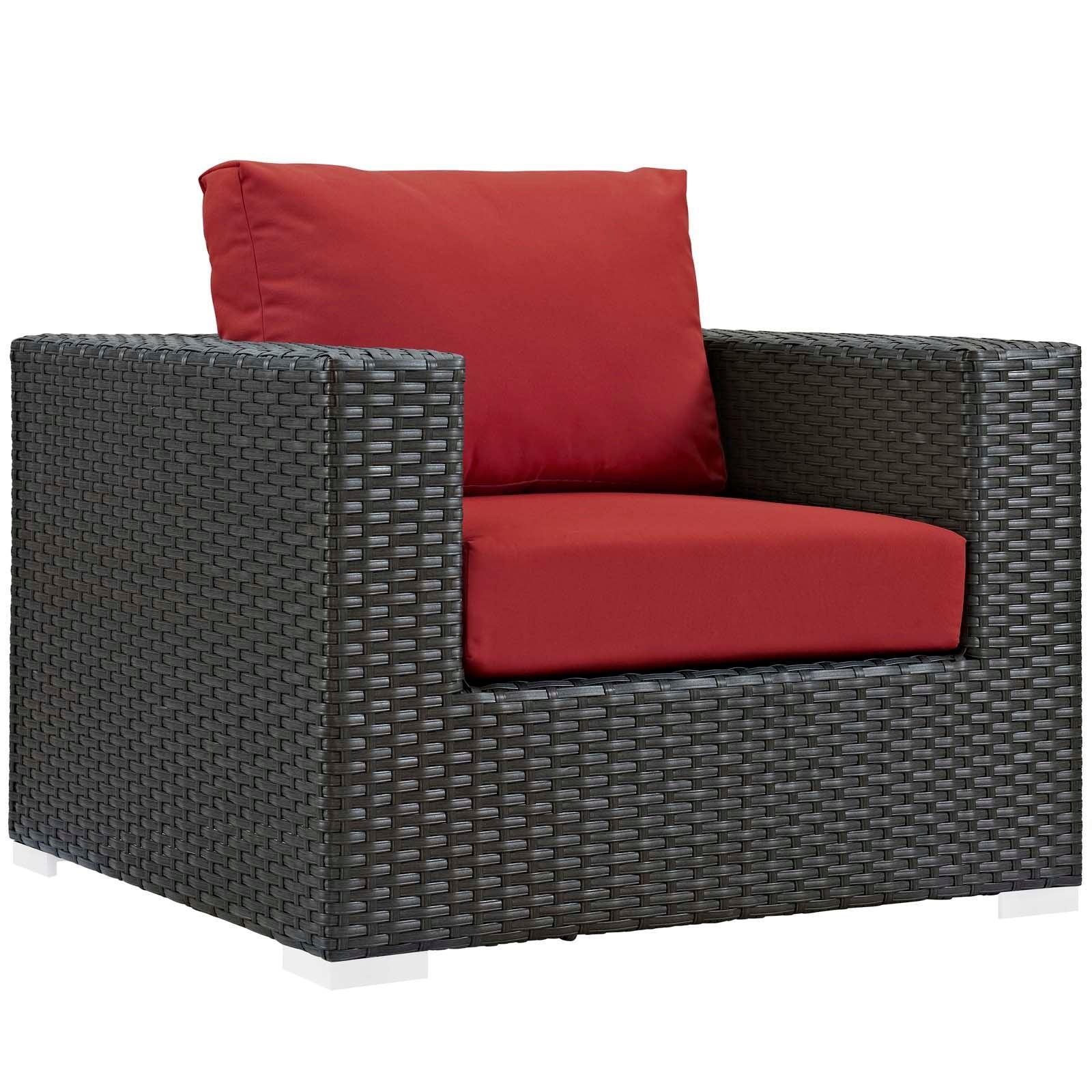 Modway Sojourn 11 Piece Outdoor Patio Sunbrella® Sectional Set FredCo