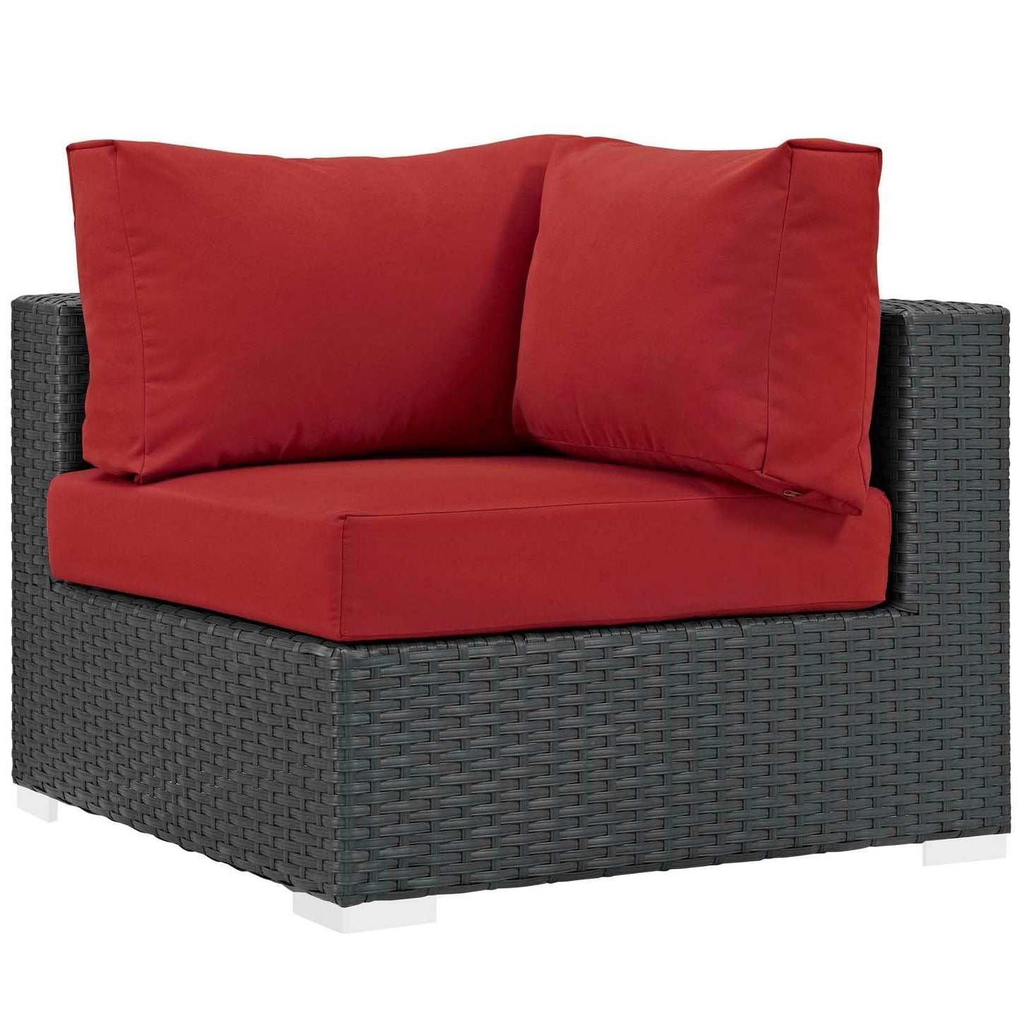 Modway Sojourn 11 Piece Outdoor Patio Sunbrella® Sectional Set FredCo
