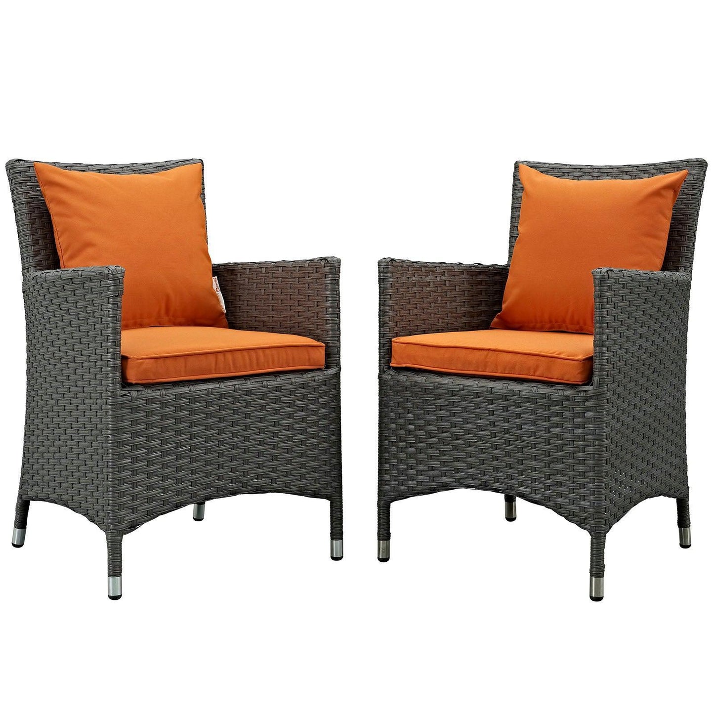 Modway Sojourn 2 Piece Outdoor Patio Sunbrella® Dining Set FredCo