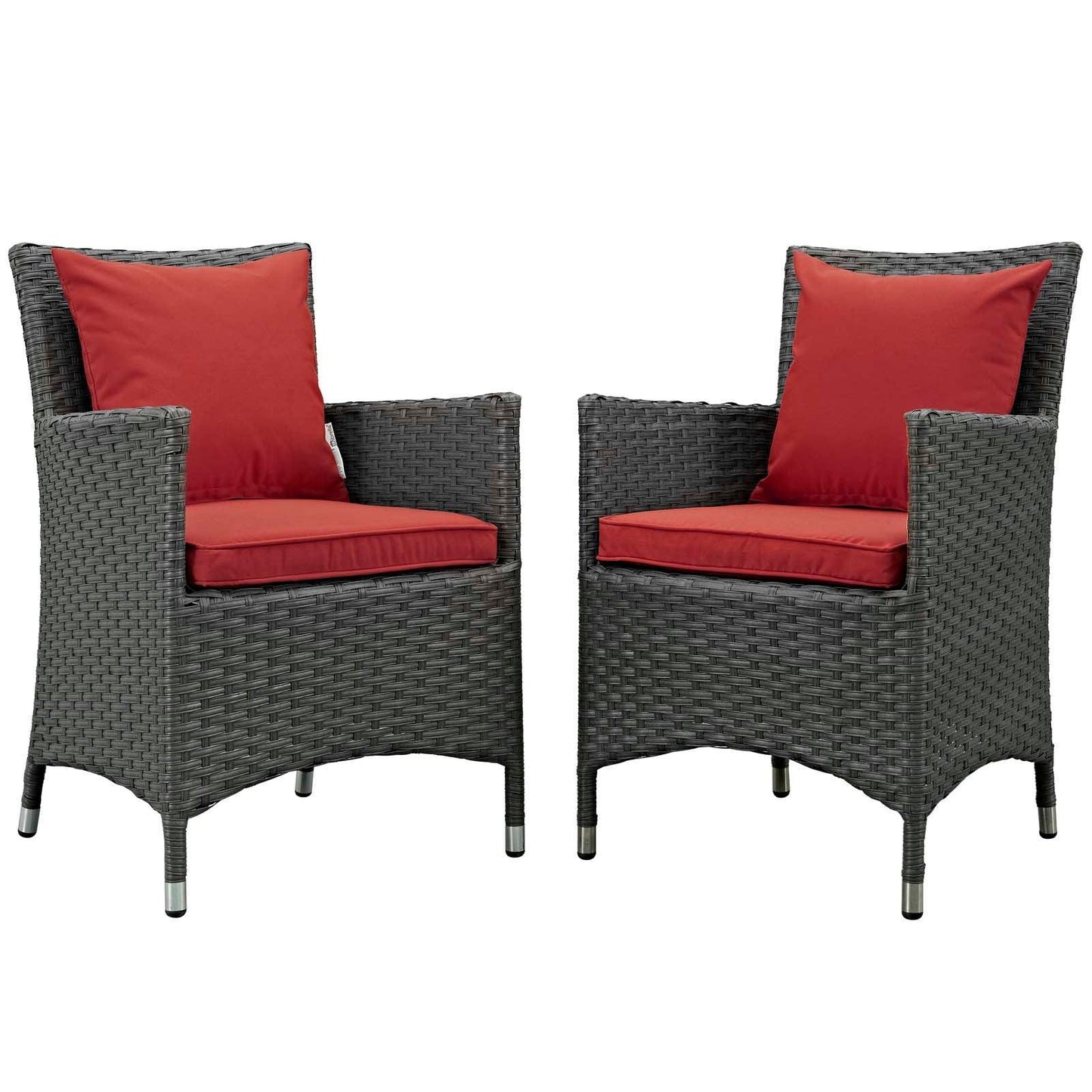 Modway Sojourn 2 Piece Outdoor Patio Sunbrella® Dining Set FredCo