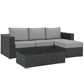Modway Sojourn 3 Piece Outdoor Patio Sunbrella® Sectional Set FredCo