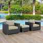 Modway Sojourn 3 Piece Outdoor Patio Sunbrella® Sectional Set, EEI-1891 FredCo