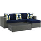 Modway Sojourn 3 Piece Outdoor Patio Sunbrella® Sectional Set, EEI-2384 FredCo