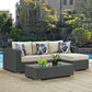 Modway Sojourn 3 Piece Outdoor Patio Sunbrella® Sectional Set, EEI-2384 FredCo