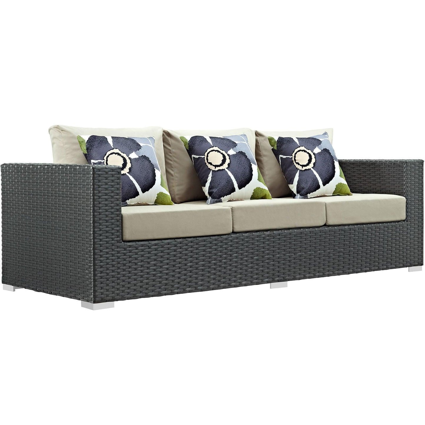 Modway Sojourn 3 Piece Outdoor Patio Sunbrella® Sectional Set, EEI-2384 FredCo