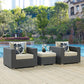 Modway Sojourn 3 Piece Outdoor Patio Sunbrella® Sectional Set, EEI-2386 FredCo