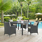 Modway Sojourn 4 Piece Outdoor Patio Sunbrella® Dining Set FredCo