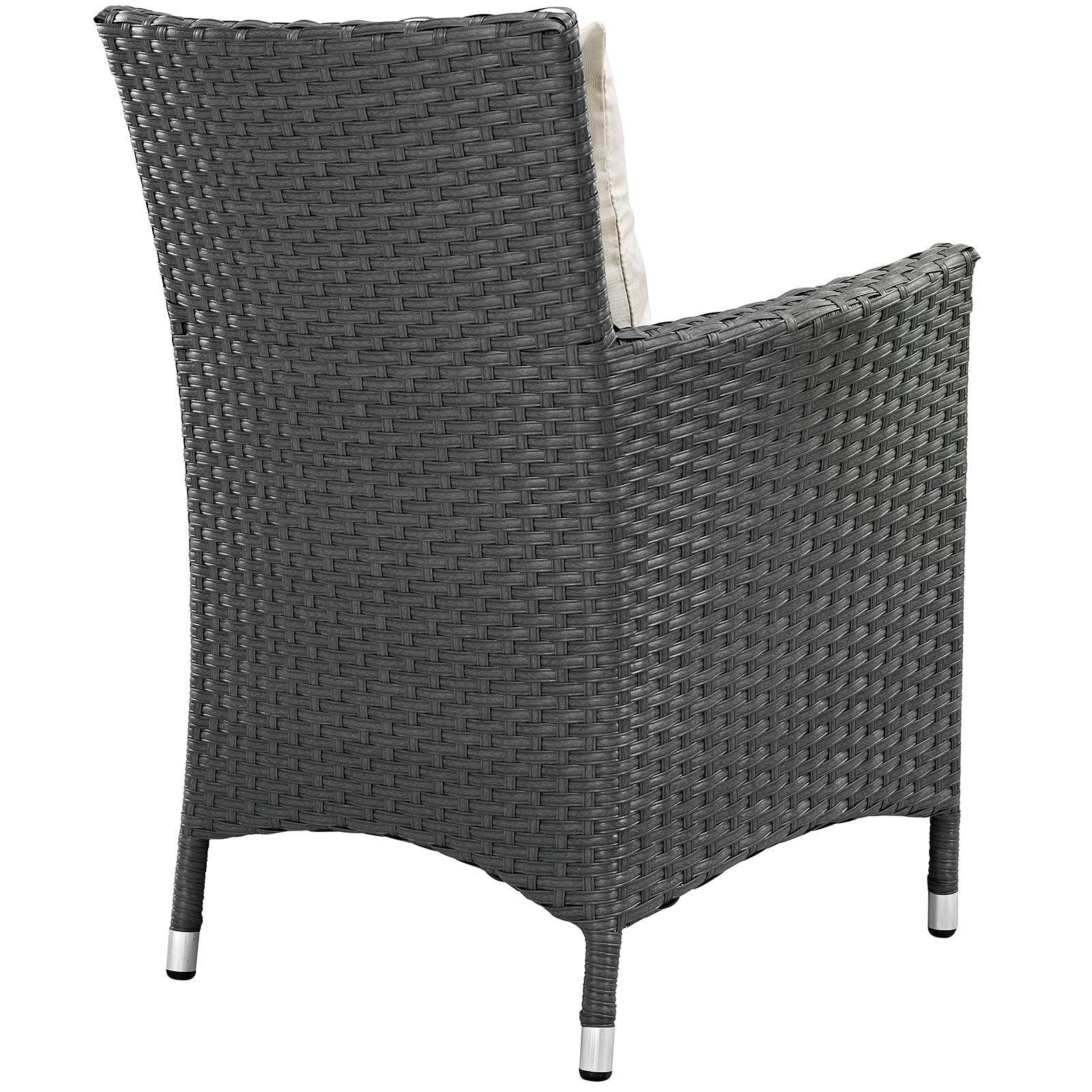 Modway Sojourn 4 Piece Outdoor Patio Sunbrella® Dining Set FredCo