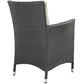 Modway Sojourn 4 Piece Outdoor Patio Sunbrella® Dining Set FredCo