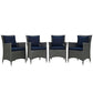 Modway Sojourn 4 Piece Outdoor Patio Sunbrella® Dining Set FredCo