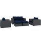 Modway Sojourn 5 Piece Outdoor Patio Sunbrella® Sectional Set FredCo