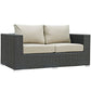 Modway Sojourn 5 Piece Outdoor Patio Sunbrella® Sectional Set FredCo
