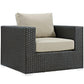 Modway Sojourn 5 Piece Outdoor Patio Sunbrella® Sectional Set FredCo