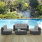 Modway Sojourn 5 Piece Outdoor Patio Sunbrella® Sectional Set, EEI-1882 FredCo