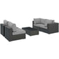 Modway Sojourn 5 Piece Outdoor Patio Sunbrella® Sectional Set, EEI-1882 FredCo