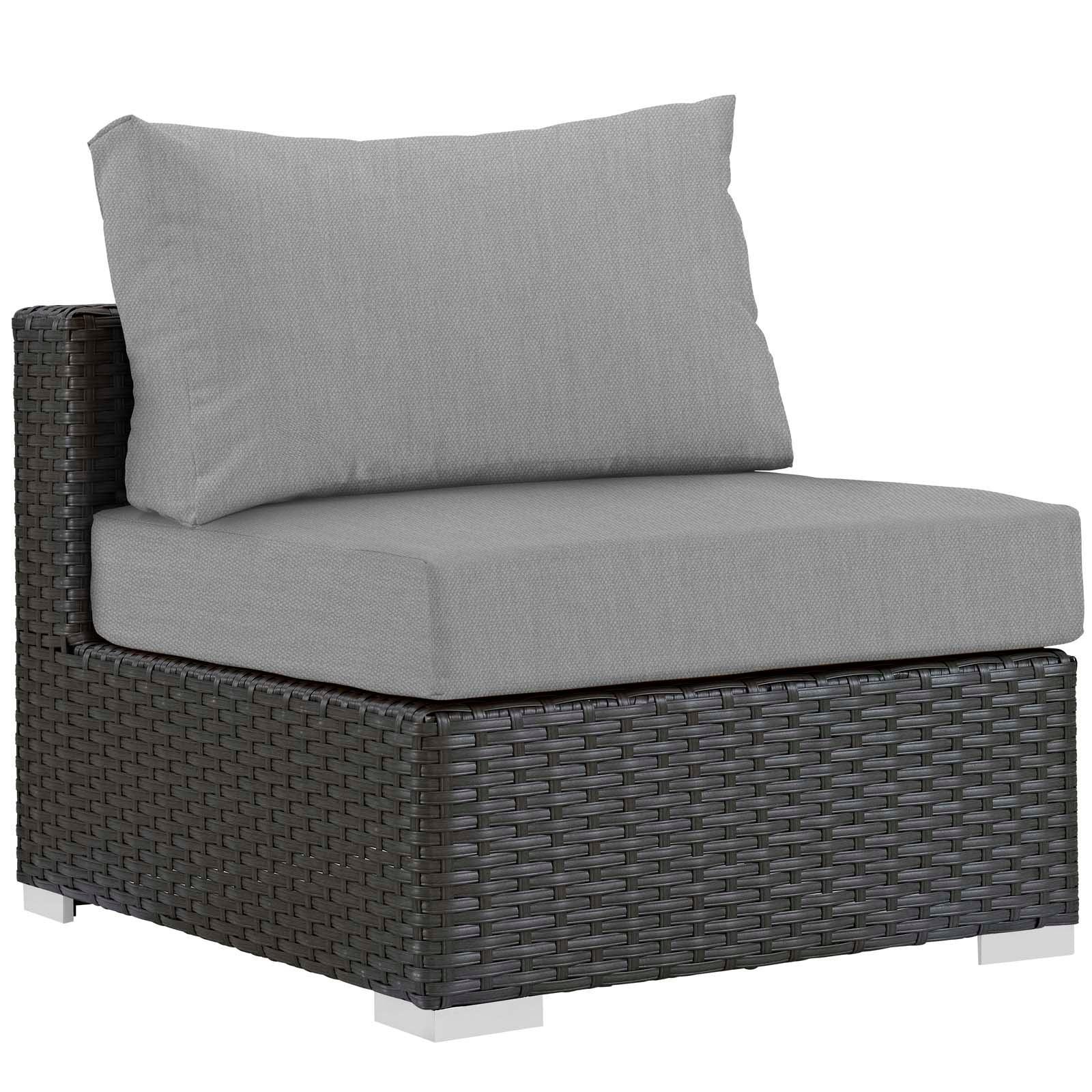 Modway Sojourn 5 Piece Outdoor Patio Sunbrella® Sectional Set, EEI-1890 FredCo