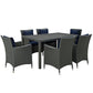 Modway Sojourn 7 Piece Outdoor Patio Sunbrella® Dining Set FredCo