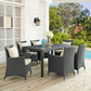 Modway Sojourn 7 Piece Outdoor Patio Sunbrella® Dining Set FredCo
