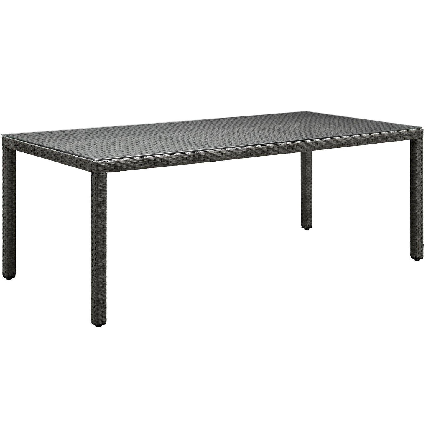 Modway Sojourn 82" Outdoor Patio Dining Table FredCo