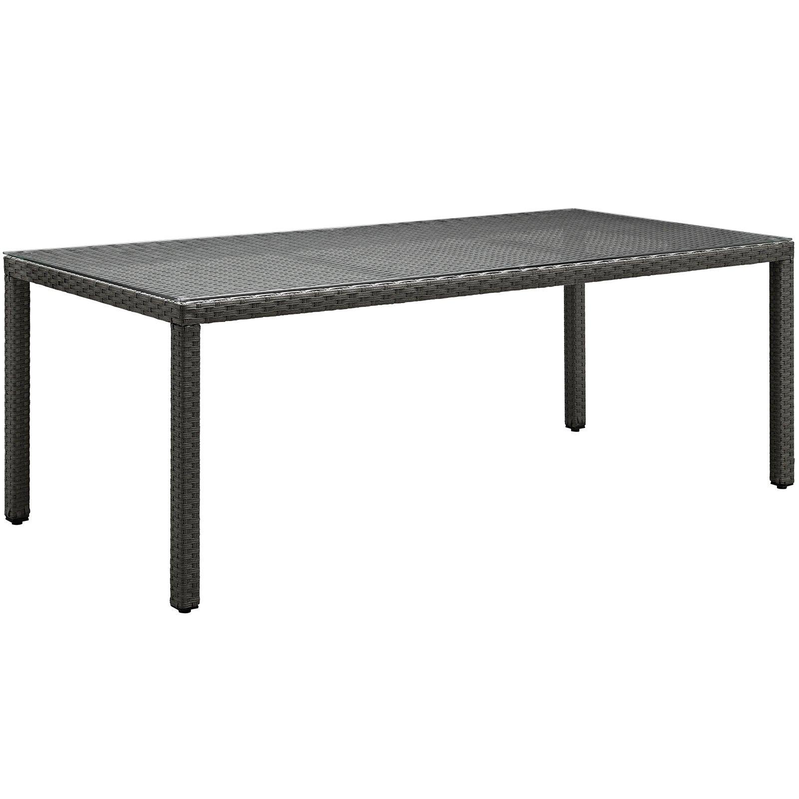 Modway Sojourn 82" Outdoor Patio Dining Table FredCo