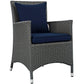 Modway Sojourn Dining Outdoor Patio Sunbrella® Armchair FredCo