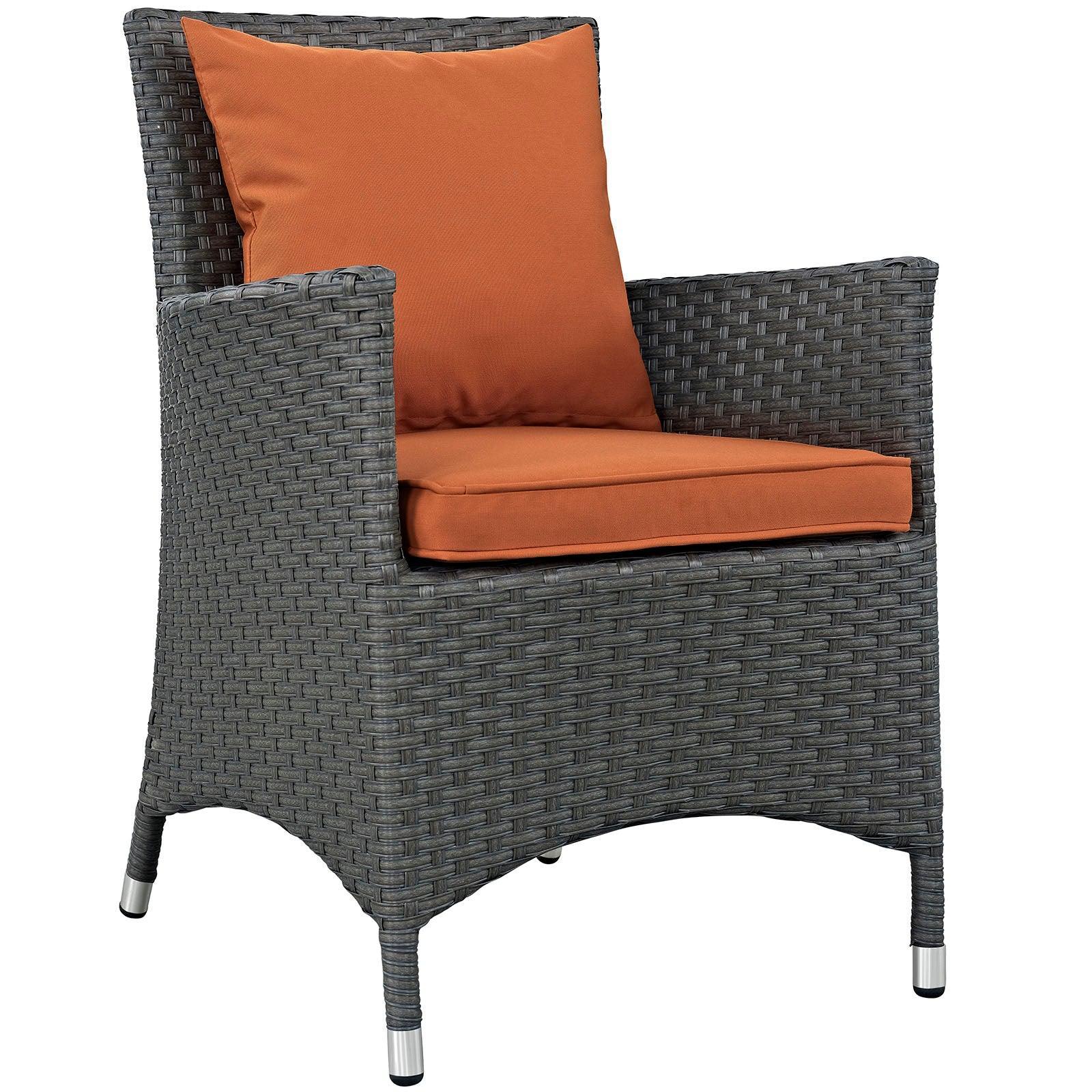 Modway Sojourn Dining Outdoor Patio Sunbrella® Armchair FredCo