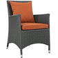 Modway Sojourn Dining Outdoor Patio Sunbrella® Armchair FredCo