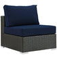Modway Sojourn Outdoor Patio Fabric Sunbrella® Armless FredCo