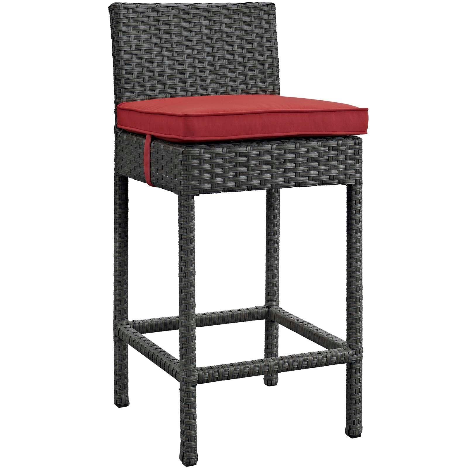 Modway Sojourn Outdoor Patio Sunbrella® Bar Stool FredCo