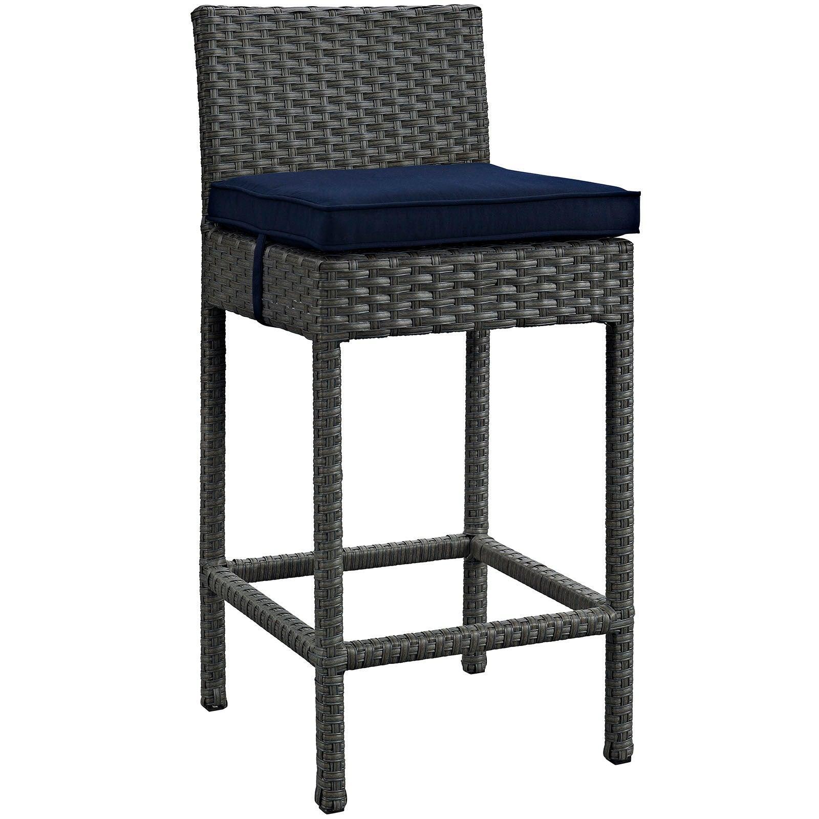 Modway Sojourn Outdoor Patio Sunbrella® Bar Stool FredCo