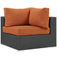 Modway Sojourn Outdoor Patio Sunbrella® Corner FredCo