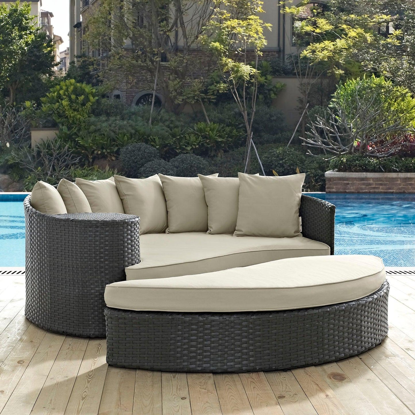 Modway Sojourn Outdoor Patio Sunbrella® Daybed FredCo
