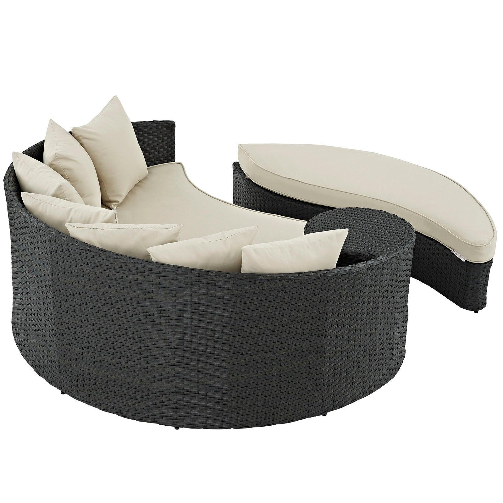 Modway Sojourn Outdoor Patio Sunbrella® Daybed FredCo