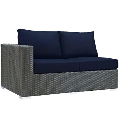 Modway Sojourn Outdoor Patio Sunbrella® Left Arm Loveseat FredCo