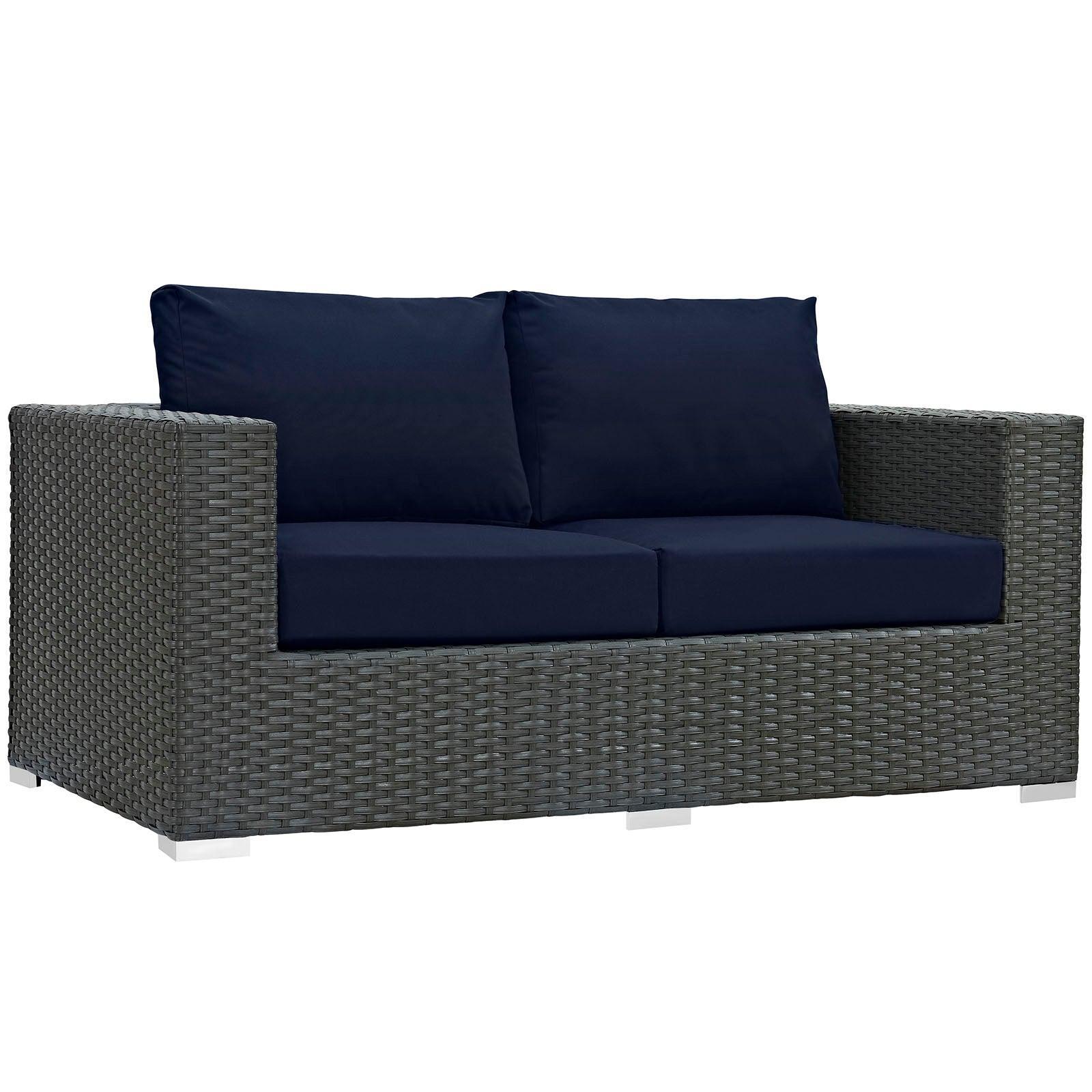 Modway Sojourn Outdoor Patio Sunbrella® Loveseat FredCo