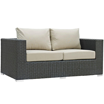Modway Sojourn Outdoor Patio Sunbrella® Loveseat FredCo